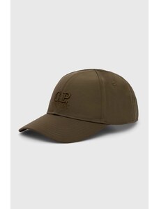 Καπέλο C.P. Company Chrome-R Logo Cap χρώμα: πράσινο, 16CMAC147A005904A