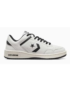 Δερμάτινα αθλητικά παπούτσια Converse Weapon Old Money χρώμα: άσπρο, A07239C