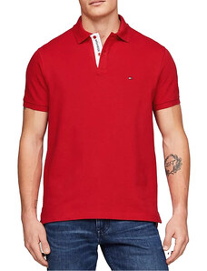 Tommy Hilfiger Polo μπλούζα κανονική γραμμή κόκκινο