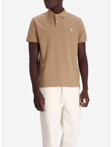Polo Ralph Lauren Polo μπλούζα slim fit μπεζ
