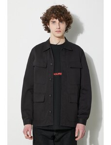 Βαμβακερό σακάκι Universal Works Mw Fatigue Jacket χρώμα: μαύρο, 166.BLACK