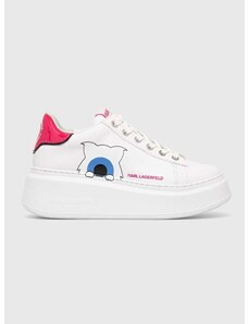 Δερμάτινα αθλητικά παπούτσια Karl Lagerfeld ANAKAPRI KL x DOUR DARCEL χρώμα: άσπρο, KL96591
