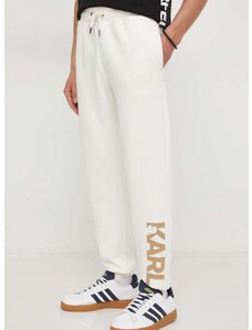 Παντελόνι φόρμας Karl Lagerfeld χρώμα: μπεζ