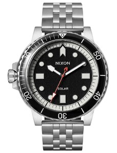 NIXON Stinger A1402-5233-00 Solar Silver Stainless Steel Bracelet