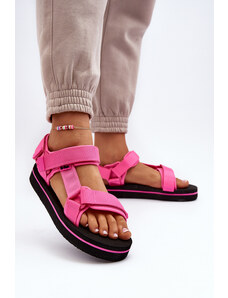 Kesi Women's platform sandals Lee Cooper Fuchsia