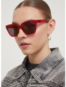 Γυαλιά ηλίου HUGO χρώμα: κόκκινο