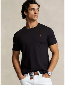 Polo Ralph Lauren T-shirt slim fit μαύρο
