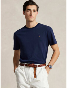 Polo Ralph Lauren T-shirt slim fit μπλε σκούρο