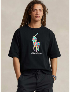 Polo Ralph Lauren T-shirt relaxed fit μαύρο