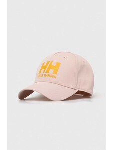 Βαμβακερό καπέλο του μπέιζμπολ Helly Hansen Czapka Helly Hansen HH Ball Cap 67434 001 χρώμα: ροζ 67434