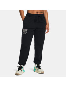 UNDER ARMOUR PROJECT ROCK HEAVYWEIGHT TERRY PANTS ΜΑΥΡΟ