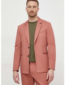 Βαμβακερό blazer Sisley χρώμα: ροζ