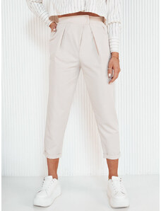 Women's trousers BAFROT, beige Dstreet
