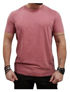 Superdry - M1011888A 1DL - Crew Neck Slub T-Shirt - Mesa Rose Pink - Μπλούζα Μακό