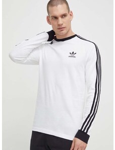 Βαμβακερή μπλούζα με μακριά μανίκια adidas Originals 0 χρώμα: άσπρο IC0434 IA4879