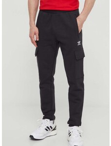 Παντελόνι φόρμας adidas Originals Trefoil Essentials Cargo Pants χρώμα: μαύρο, IP2755