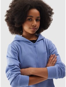 4F Girl's zip-up hoodie - navy blue