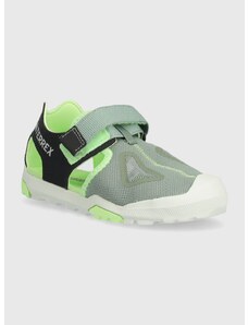Παιδικά σανδάλια adidas TERREX TERREX CAPTAIN TOEY 2.0 K χρώμα: πράσινο