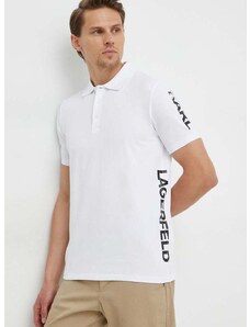 Πόλο Karl Lagerfeld χρώμα: άσπρο