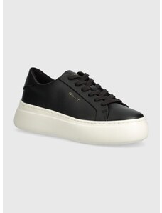 Δερμάτινα αθλητικά παπούτσια Gant Jennise χρώμα: μαύρο, 28531491.G00