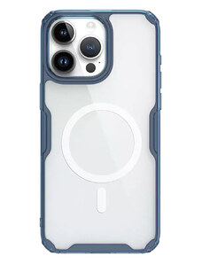 NILLKIN θήκη Nature Pro Magnetic για iPhone 15 Pro, διάφανη-μπλε