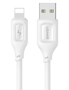 USAMS καλώδιο Lightning σε USB US-SJ618, 12W, 1m, λευκό