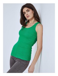 Celestino Ριπ αμάνικη μπλούζα πρασινο για Γυναίκα