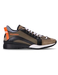 DSQUARED Sneakers S24SNM029911707145 M2847 militare+nero+arancio