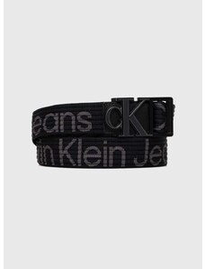 Ζώνη Calvin Klein Jeans χρώμα: μαύρο