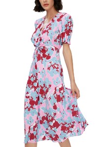 DIANE VON FURSTENBERG Φορεμα Anaba S/S DVFDS1S017EFMMP C2849 earth floral multi med pink