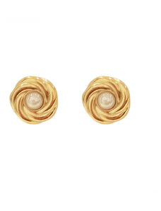 Rose Accessories Γυναικεία Σκουλαρίκια - ανοξείδωτο ατσάλι - σχήμα με πέρλα στο κέντρο