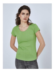 Celestino Μονόχρωμο t-shirt πρασινο ανοιχτο για Γυναίκα