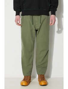 Βαμβακερό παντελόνι Universal Works Hi Water Trouser χρώμα: πράσινο, 30520.BIRCH