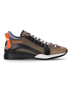 DSQUARED Sneakers S24SNM029911707145 M2847 militare+nero+arancio