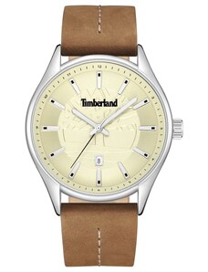 TIMBERLAND JENKINS-Z - TDWGB9001003, Silver case with Brown Leather Strap