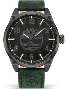 TIMBERLAND CARATUNK-Z - TDWGA9000502, Anthracite case with Green Leather Strap