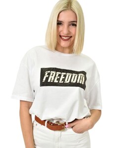 Potre Γυναικείο T-shirt με σχέδιο Freedom
