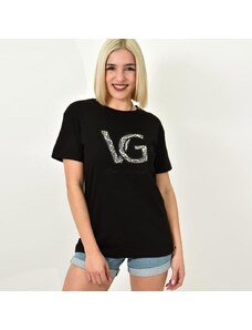 Potre Γυναικείο T-shirt με σχέδιο και στρας VG