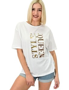 Potre Γυναικείο T-shirt με σχέδιο STYLE QUEEN