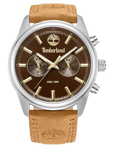 TIMBERLAND NORTHBRIDGE - TDWGF0041202, Silver case with Brown Leather Strap