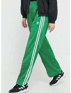 Παντελόνι φόρμας adidas Originals Firebird Loose χρώμα: πράσινο, IP0634