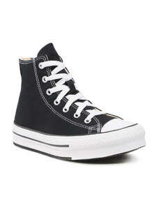 Converse Chuck Taylor All Star Eva Lift Kids Black/White/Black Παιδικά Sneakers Μαύρα (272855C)