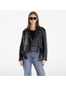 Γυναικεία μπουφάν Calvin Klein Jeans Classic Faux Leather Black
