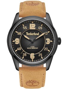 TIMBERLAND EASTPORT - TDWGA0040903, Black case with Brown Leather Strap