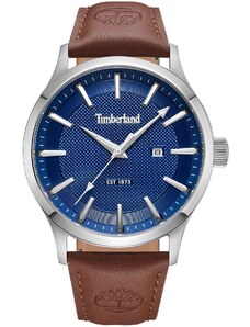 TIMBERLAND TRUMBULL - TDWGB0041001, Silver case with Brown Leather Strap