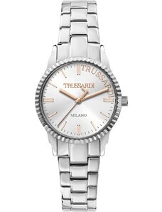 TRUSSARDI T-Bent - R2453144506, Silver case with Stainless Steel Bracelet