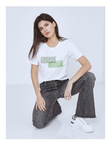 Celestino T-shirt με strass πρασινο λευκο για Γυναίκα