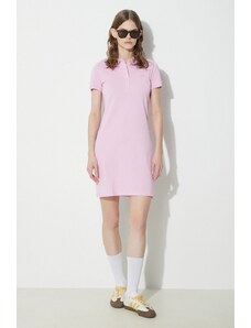 Φόρεμα Lacoste χρώμα: ροζ