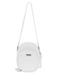 Τσάντα χιαστί άσπρη DOCA 20110