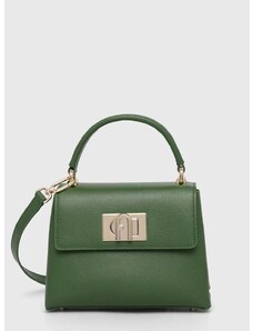 Δερμάτινη τσάντα Furla χρώμα: πράσινο